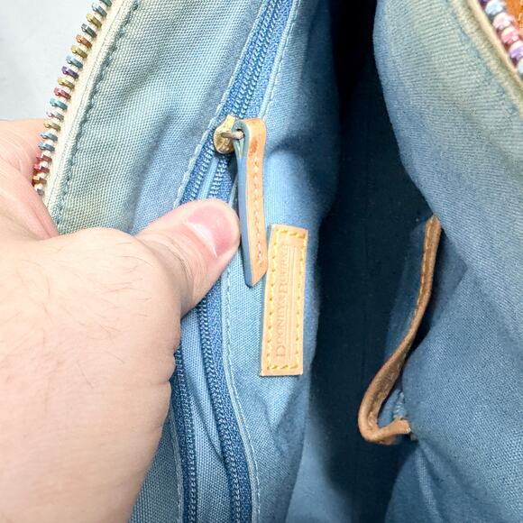 Dooney & Bourke Colorful Heart Shoulder Bag with Tan Accents - Picture 6 of 7